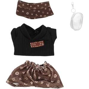 Juego de ropa LEWOTE para muñecas de 17cm/6,7 pulgadas, adornos y accesorios con bolsa de almacenamiento, personalizado, a partir de 18 meses - Product Image 4