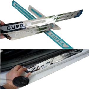 FUXUAN Battitacco Sottile a Specchio 3 Stili Disponibili per <span class=keywords><strong>SEAT</strong></span> <span class=keywords><strong>Leon</strong></span> CUPRA, Protezione Soglia Antigraffio - Product Image 1