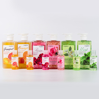 Gel Douche Parfumé OEM aux Pétales de Rose Format Voyage – Échantillon Révitalisant Petite Contenance – Éclaircissant et Hydratant
