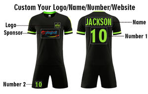 大人用高品質サッカーユニフォーム半袖サッカーセット通気性フットボールシャツフットボールカミセタスレトロサッカーユニフォーム - Product Image 3