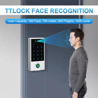 Cerradura Inteligente para Exteriores Resistente al Agua con Reconocimiento Facial, Control de Acceso sin Llave, Bluetooth, WIFI, Control Remoto, Huella Dactilar y RFID