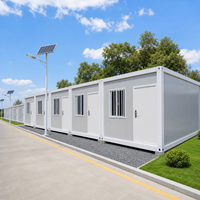 Dormoir modulaire en acier de 20 pieds avec 2 chambres et cuisine pour logement de chantier de construction routière – Maison conteneur préfabriquée modulaire