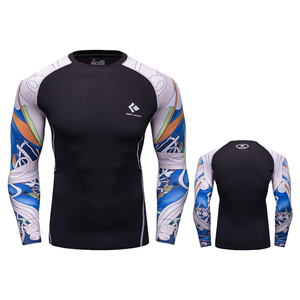 เสื้อรัดกล้ามเนื้อสำหรับผู้ชาย Cody Lundin พร้อมโลโก้แบบกำหนดเอง - ป้องกันแสง<span class=keywords><strong>แดด</strong></span> UPF50+ ระบายอากาศได้ดี แห้งเร็ว แขนยาว - Product Image 6