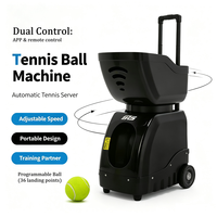 Machine à balles de tennis automatique avec application et télécommande, équipement d'entraînement pour le tennis et le padel