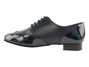 Cómodos Zapatos De <span class=keywords><strong>Baile</strong></span> para niños de cuero genuino negro Zapatos De <span class=keywords><strong>baile</strong></span> latino <span class=keywords><strong>Salsa</strong></span> para hombres US 4,5-13,5 Altura del tacón 2,5 cm Zapatos de <span class=keywords><strong>baile</strong></span> - Product Image 2