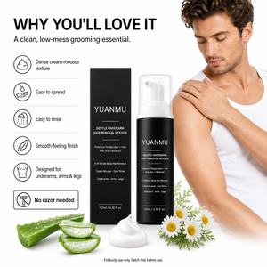 Crème <span class=keywords><strong>dépilatoire</strong></span> sans irritation, spray <span class=keywords><strong>mousse</strong></span> pour l'épilation des hommes, aisselles, poitrine, dos, jambes - Product Image 4
