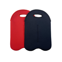 Porte-vin réutilisable personnalisé avec 2 compartiments isothermes, sac à vin en néoprène, idéal pour les voyages