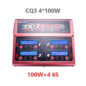Chargeur de batterie multifonction EV-PEAK CQ3 10A 4100W 110-240V 6S 4 canaux avec équilibrage, accessoires pour drones et modèles réduits d'avions, rouge/bleu - Product Image 5