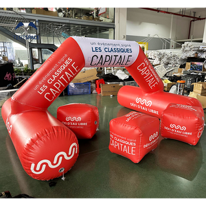 Sistem Blower lengkungan tiup kustom komersial acara luar ruangan pintu masuk iklan garis mulai promosi pintu masuk lengkungan pintu masuk - Product Image 5