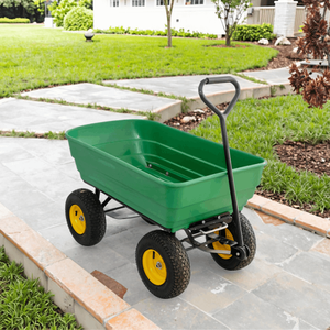 भारी शुल्क परिवहन ट्रेलर इंफ्लेटेबल व्हील यार्ड ट्रॉली गार्डन डंप कार्ट - Product Image 1