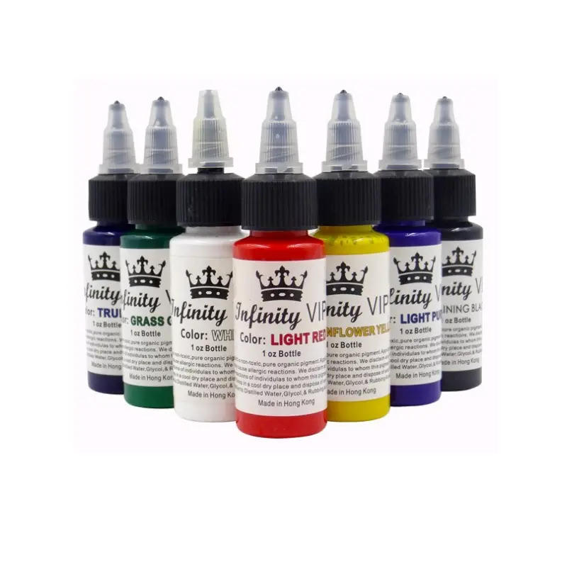 Private Label 30Ml/Fles Professionele Tattoo Pigment Inkten Veilig Half Permanente Tattoo Verven Benodigdheden Voor Body Beauty Tattoo Art