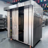 Four rotatif industriel à gaz, diesel et électrique pour boulangerie, vente de fours rotatifs commerciaux à 32 plateaux pour la cuisson du pain