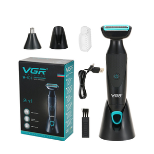 Kit de Aseo Masculino VGR V-108 5 en 1, Afeitadora Eléctrica Profesional, Recortadora de Barba y Nariz, Cortadora de Pelo - Product Image 5