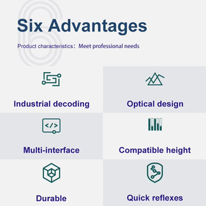 Escáner de Código de Barras Industrial Portátil <span class=keywords><strong>Ocr</strong></span> Mrz Ip65 con Base, Lector de Códigos de Barras 2D, Escáneres de Códigos QR, Pistola de Escaneo Inalámbrica - Product Image 5