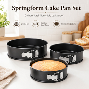 Non Stick Oven DIY Black 6 Pcs Different Size High Quality Baking Not-stick Springform Round Cake <strong>Mould</strong> - Product Image 2