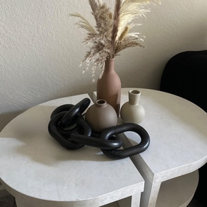 Décor de maillons de chaîne en bois couleur personnalisée <span class=keywords><strong>objets</strong></span> décoratifs en bois pour étagères Table basse décor d'étagère moderne - Product Image 5