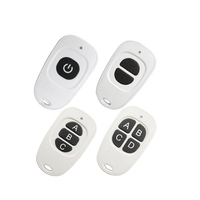 Mini télécommande sans fil 4 boutons 433 MHz à code d'apprentissage RF universelle pour garage/voiture/porte, mini couleur pour usage domestique électrique