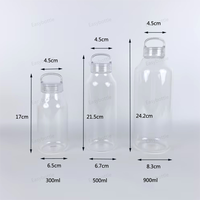 Bouteille d'eau en verre borosilicate personnalisable 2026, à boire directement, disponible en tailles 500 ml, 300 ml, 900 ml, bouteille à café