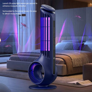 Tueur de moustiques LED Piège à mouches Photocatalytique Attrape-insectes Zapper Lanterne de camping UV Sûr Batterie rechargeable Écologique - Product Image 4