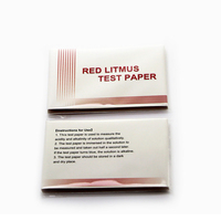 Recurso Didáctico, Paquete de 80 Tiras de Papel para Estudiantes de Química y Clases de Laboratorio, Papel Tornasol Rojo