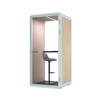 Cabine de bureau modulaire insonorisée en aluminium moderne pour hôtel, cabine de chant et de karaoké, espace de bureau silencieux