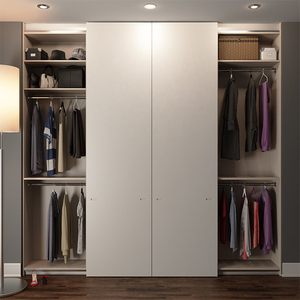 Portoir à portes coulissantes en bois, armoire en acrylique moderne pour chambre à coucher, placard avec portes perlées en australie - Product Image 2