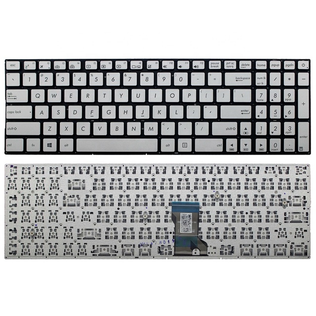 Silver Laptop Keyboard for Asus ZenBook Pro UX501 UX501JW UX501VW Series