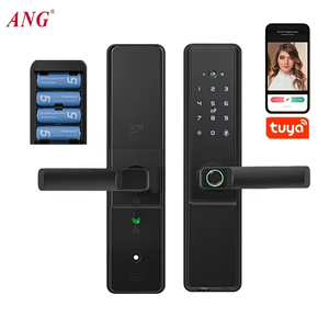 ระบบล็อคประตูดิจิตอลแบบใช้แบตเตอรี่ AA พร้อมระบบสแกนลายนิ้วมือ แป้นกดรหัส และกล้อง - Product Image 3