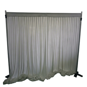 Kit de tringles et rideaux faciles à installer pour stand de salon professionnel ou décoration de mariage - Product Image 1