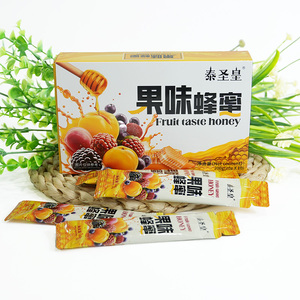 Miel aromatisé aux fruits de notre marque, fabriqué à partir de miel de haute qualité, saveur douce, onctueuse et riche, emballage en boîte jaune, adapté à tous les âges. - Product Image 6