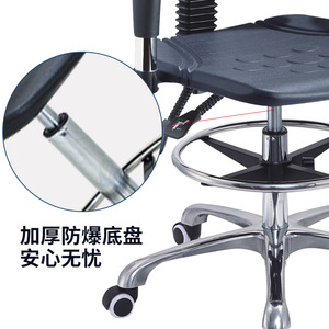 Hewei Technology Industrial Chair With Wheels <b>Adjustable</b> Height Anti Static Lab Seat For Workshop Use - Product Image 1