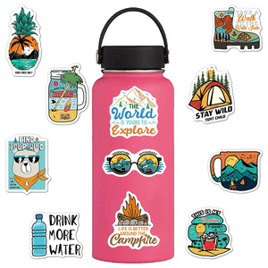 Pegatinas troqueladas de vinilo impermeables personalizadas para equipaje, pegatinas impermeables con grafiti de dibujos animados, pegatinas con logotipo impreso para cuaderno - Product Image 4