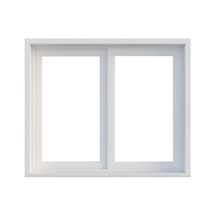 Yüksek kaliteli ses geçirmez sürgülü pencere 58 serisi temperli cam pvc pencere tasarımı
