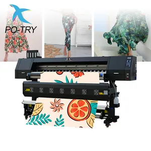 Potry Beste Prijs Papier Water Film T-Shirt Groot Formaat Drukmachine Plotter Digitale Textiel Sublimatie Inkjet Printer