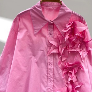 Blusa de Cuello Alto para Mujer con Diseño Floral 3D, Sensación Premium, a la Moda - Product Image 6