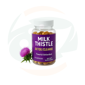 Cápsulas de Cardo Mariano OEM para Desintoxicación y Limpieza del Hígado, Suplementos para el Cuidado de la Salud, Cápsulas de Cardo Mariano para la Protección del Hígado - Product Image 1