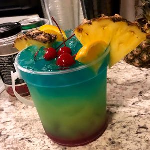32oz Reusable Plastic <b>Rum</b> Bucket Cup for Modern Cocktail Parties - Digital Printed - Product Image 2