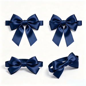 Vente en gros d'usine, nœuds en satin vert bordeaux personnalisés avec logo, nœuds pré-faits multi-usages pour emballages cadeaux, fournisseur de cadeaux de luxe - Product Image 5