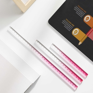 Regla Acrílica Transparente de 15 cm, <span class=keywords><strong>20</strong></span> cm, 30 cm, Regla Recta de Color Degradado, Herramientas de Medición para Estudiantes, Escuela, Hogar y Oficina con Centímetros - Product Image 6
