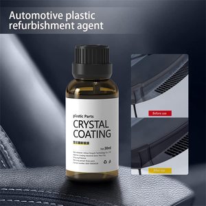 Piezas de plástico WBG, revestimiento de cristal, piezas de plástico, agente de restauración para coche con paquete personalizado de esponja - Product Image 3