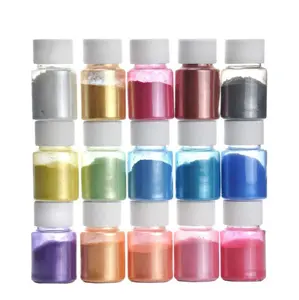 6 Colors/Set Pearlescent Mica Powder Resin Pigment Powder Epoxy Resin Mold  Colorant Dye for DIY