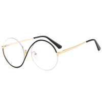 JIADA 2024, monturas redondas para anteojos sin montura, rosa, antiluz azul, monturas ópticas para ordenador femenino, gafas sin montura