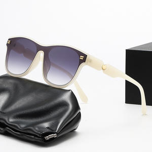 แว่นกันแดดผู้หญิงทรงกลมสีขาว ป้องกันรังสียูวี 400 วัสดุพีซี รุ่นที่ 3 สำหรับใช้งานกลางแจ้ง - Product Image 5