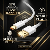 Câble USB C Type-C 66W 6A pour charge rapide et transfert de données, compatible avec iPhone, Huawei/Xiaomi/Redmi/Honor/Samsung, charge rapide Micro USB, écouteurs