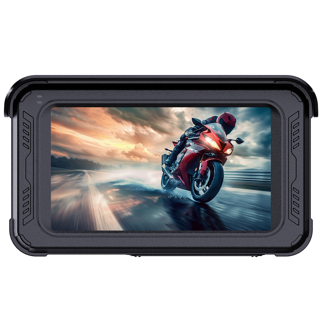 CARSOUL Wireless Motorcycle GPS Navigation IP67 Waterproof IPS 5inch Screen Android Auto Carplay WiFi for 1 Year Warranty
