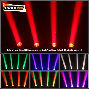 Di chuyển đầu ánh sáng sân khấu DJ thiết bị 4 đầu 80 wát <span class=keywords><strong>LED</strong></span> chùm di chuyển đầu ánh sáng với vòng chùm thanh DJ ánh sáng cho Disco buổi hòa nhạc - Product Image 2