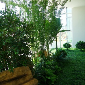 Hotel Lobby Garden Artificial Landscape Tall Fake Bamboos Plants - Product Image 2