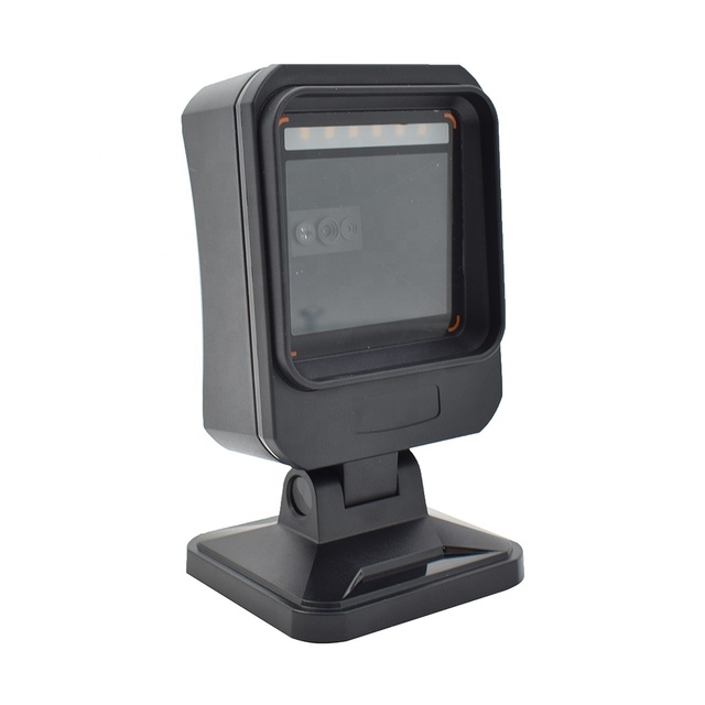 Top Selling Desktop QR Code Barcode Reader Auto Sense 2D USB Wired Scanner for Supermarket in Stock