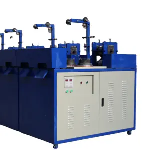 automatic spiral flat mesh scourer ball making wire drawing integrated machine two heads mesh scourer making machine