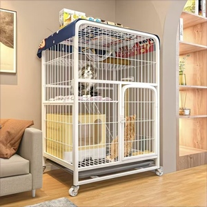Home Indoor Cat Cage Extra-<b>Large</b> Spacious Cat Villa with Integrated Litter <b>Box</b> Cat Castle Cat Cage and Cat Climbing House - Product Image 1